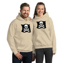 Skelett Totenkopf gekreuzte Knochen Piratenflagge Unisex Hoodie