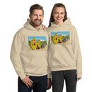 Vintage Building Brick Yellow Castle Knights Unisex Hoodie