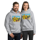 Vintage Building Brick Yellow Castle Knights Unisex Hoodie