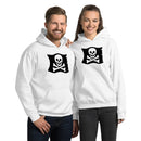 Skelett Totenkopf gekreuzte Knochen Piratenflagge Unisex Hoodie