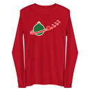 Vintage Weihnachten Weltraum Planet Weihnachtsmann Schlitten Rentier Unisex Langarm T-Shirt