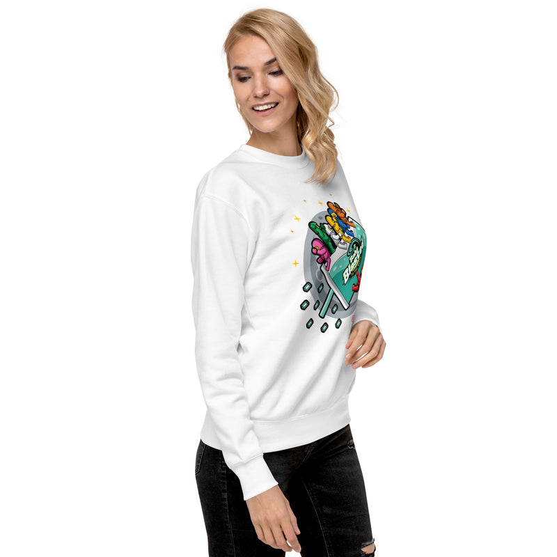 Girlbricksalot Baha Blasted Spaceman Unisex Premium Sweatshirt