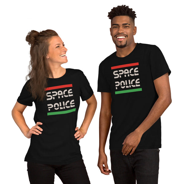 Vintage Bricks Space Police Logo Unisex t shirt