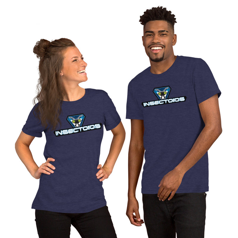 Vintage Ziegel Raum Insektoiden Logo Unisex t-shirt
