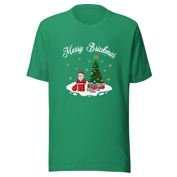 Merry Brickmas Santa Christmas Tree Unisex T Shirt