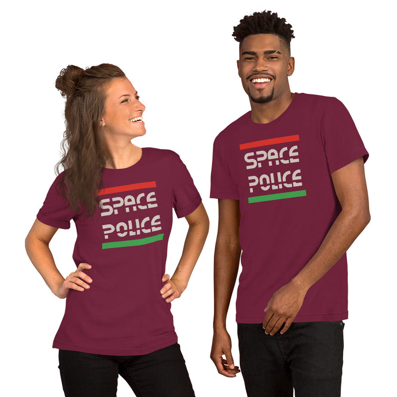 Vintage Bricks Space Police Logo Unisex t shirt