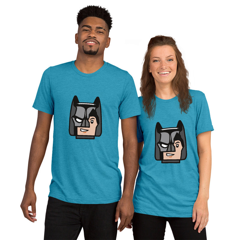 Custom Building Brick Lego Style Bat Man Minifigure Head cotton Short sleeve t-shirt