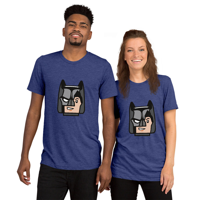 Custom Building Brick Lego Style Bat Man Minifigure Head cotton Short sleeve t-shirt