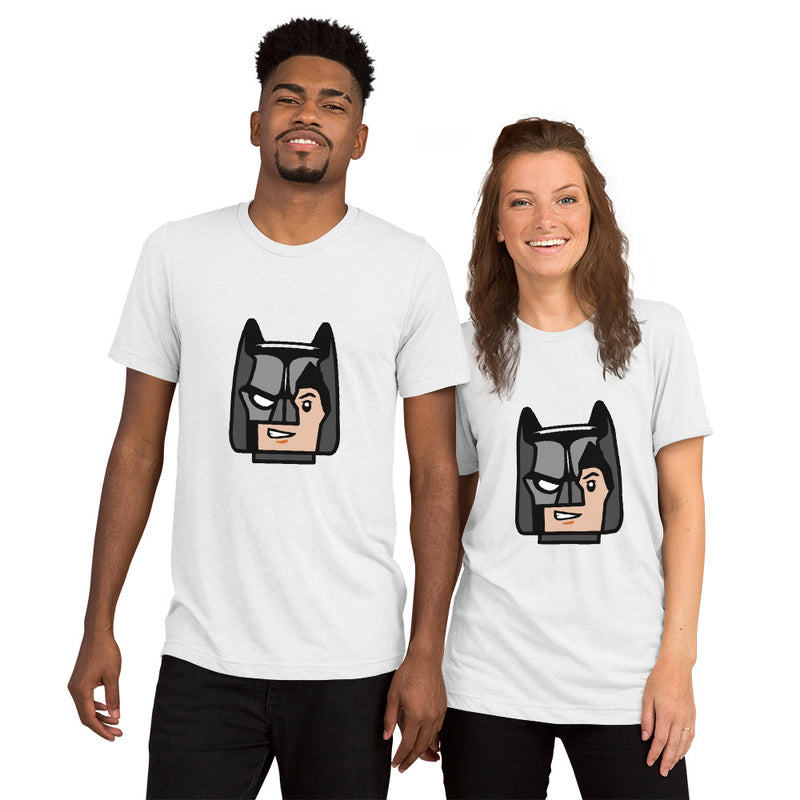 Custom Building Brick Lego Style Bat Man Minifigure Head cotton Short sleeve t-shirt