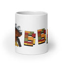 Thanksgiving Truthahn Bricks Gobble Weiß glänzende Tasse