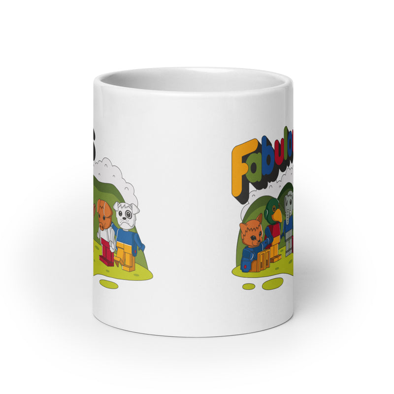 Fabulous Animals White glossy mug