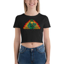 St. Patricks Day Regenbogen Gold Topf Kobold Damen Crop Tee
