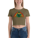St. Patricks Day Regenbogen Gold Topf Kobold Damen Crop Tee