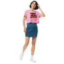 Vintage Bricks Red Kanone Krone Piratenschiffe Damen Crop Top