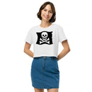 Skeleton Skull Crossbones Pirate Flag Women’s crop top