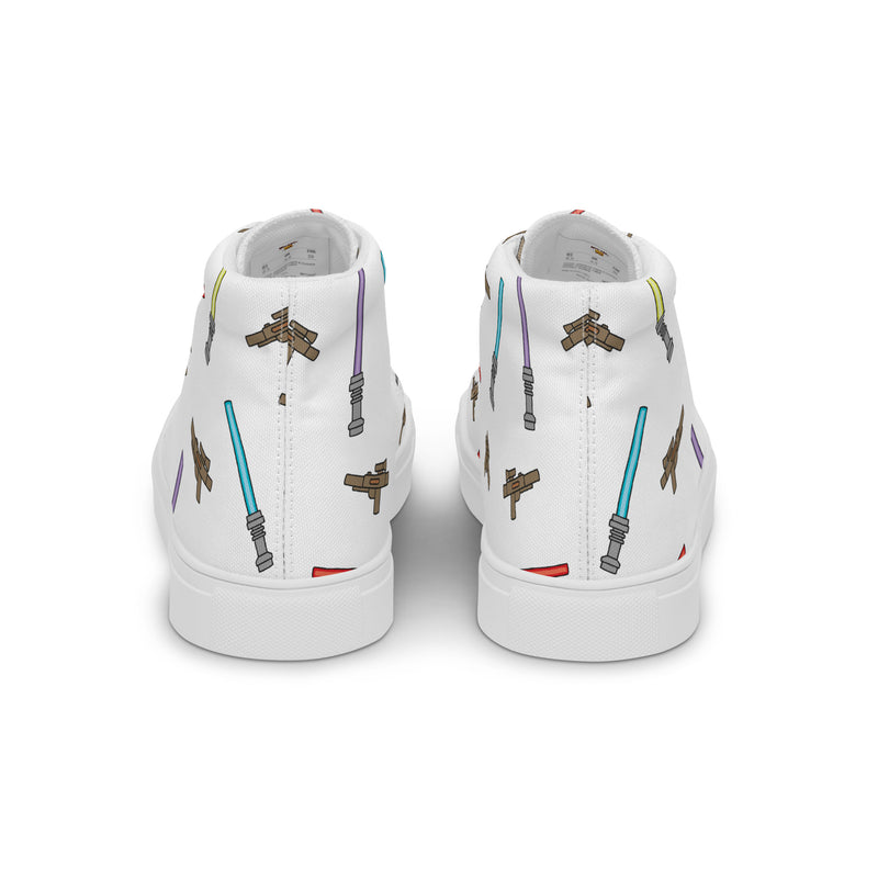 Blaster Weapon Women’s high top canvas shoes