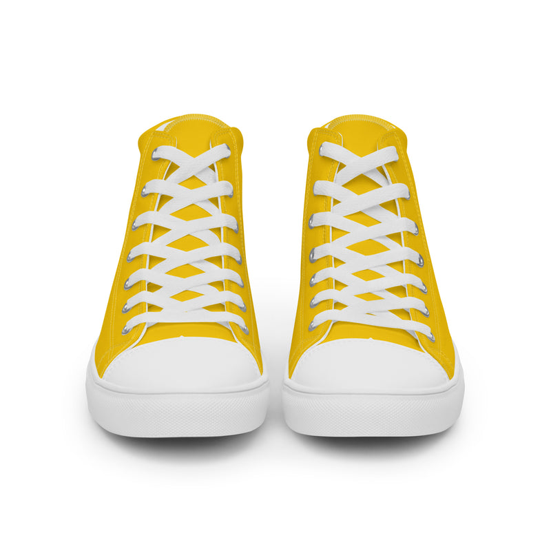 Minifigure Head Women’s high top canvas shoes