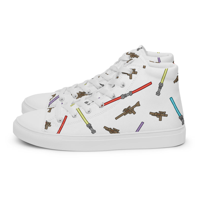 Blaster Weapon Women’s high top canvas shoes