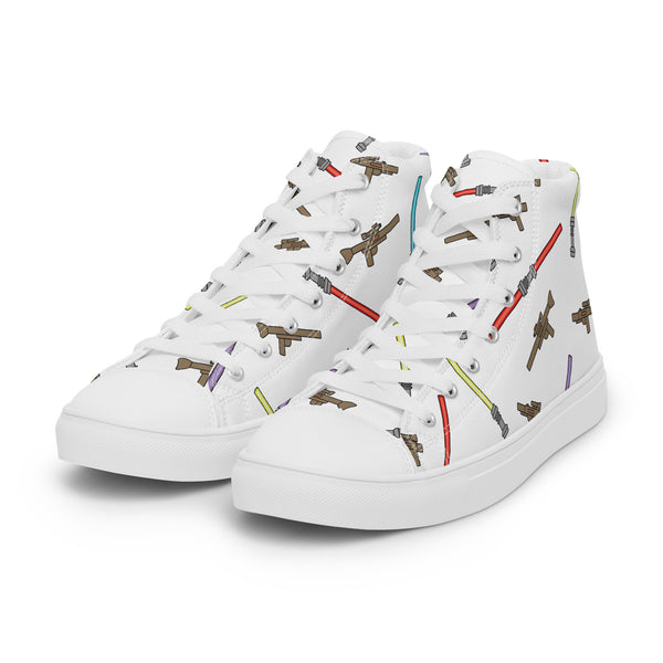 Blaster Weapon Women’s high top canvas shoes