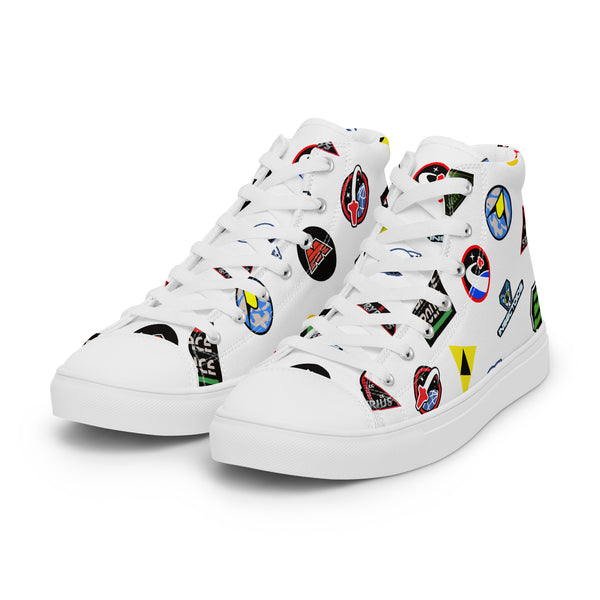 Vintage Space Women’s high top canvas shoes