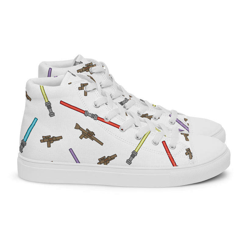 Blaster Weapon Women’s high top canvas shoes