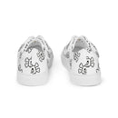 White Skeleton Women’s Lace-Up Canvas Shoes