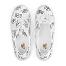 White Skeleton Women’s Lace-Up Canvas Shoes