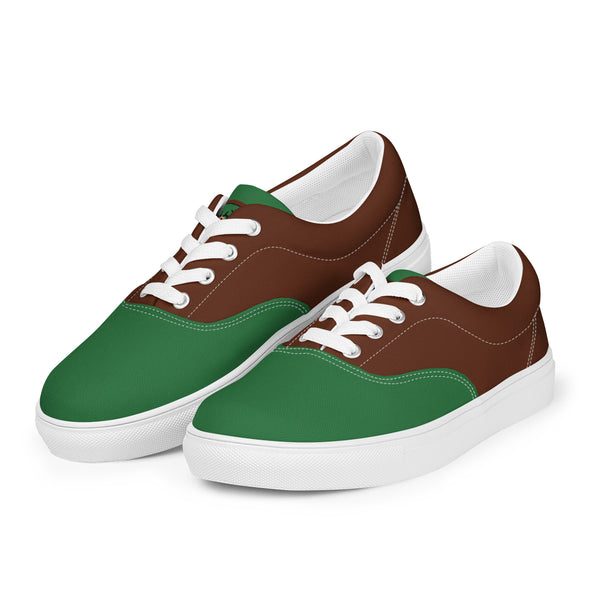 Vintage Castle Antlers Shield Women’s Lace-Up Canvas Shoes