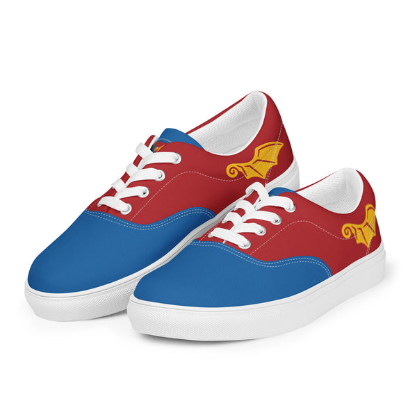 Vintage Castle Dragon 2 Shield Women’s Lace-Up Canvas Shoes