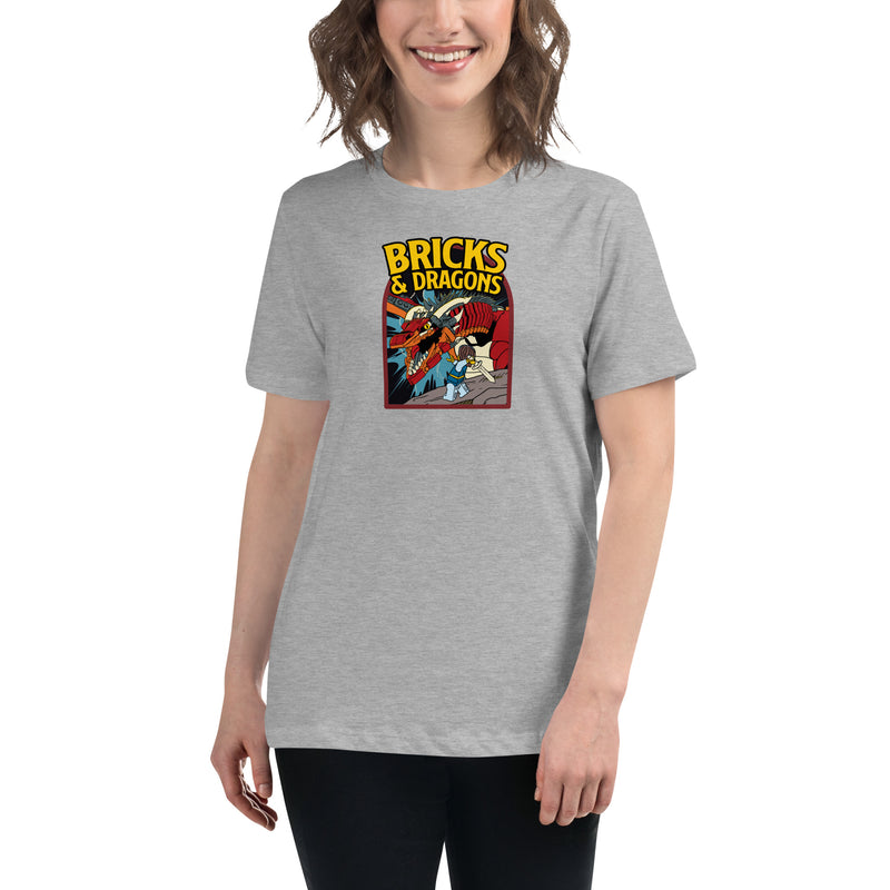 Bricks And Dragons Minifigure Women's Relaxed T-Shirt