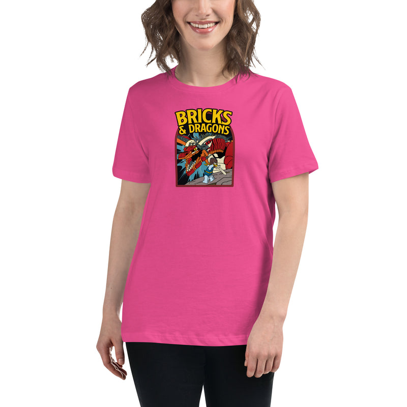 Bricks And Dragons Minifigure Women's Relaxed T-Shirt