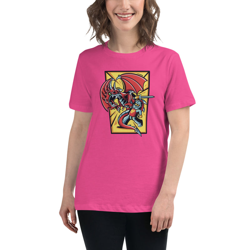 Bricks And Dragons v2 Minifigure Women's Relaxed T-Shirt