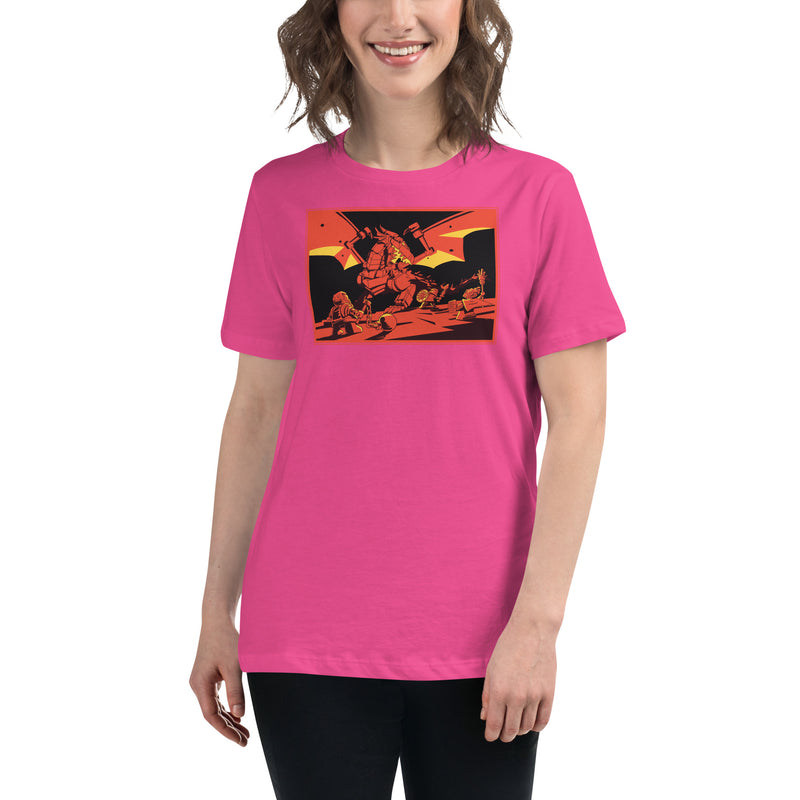 Bricks And Dragons Warrior Mage Minifigure Women's Relaxed T-Shirt