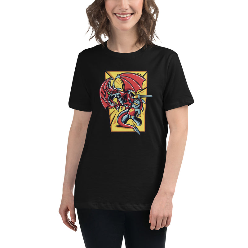 Bricks And Dragons v2 Minifigure Women's Relaxed T-Shirt