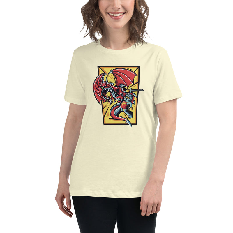 Bricks And Dragons v2 Minifigure Women's Relaxed T-Shirt
