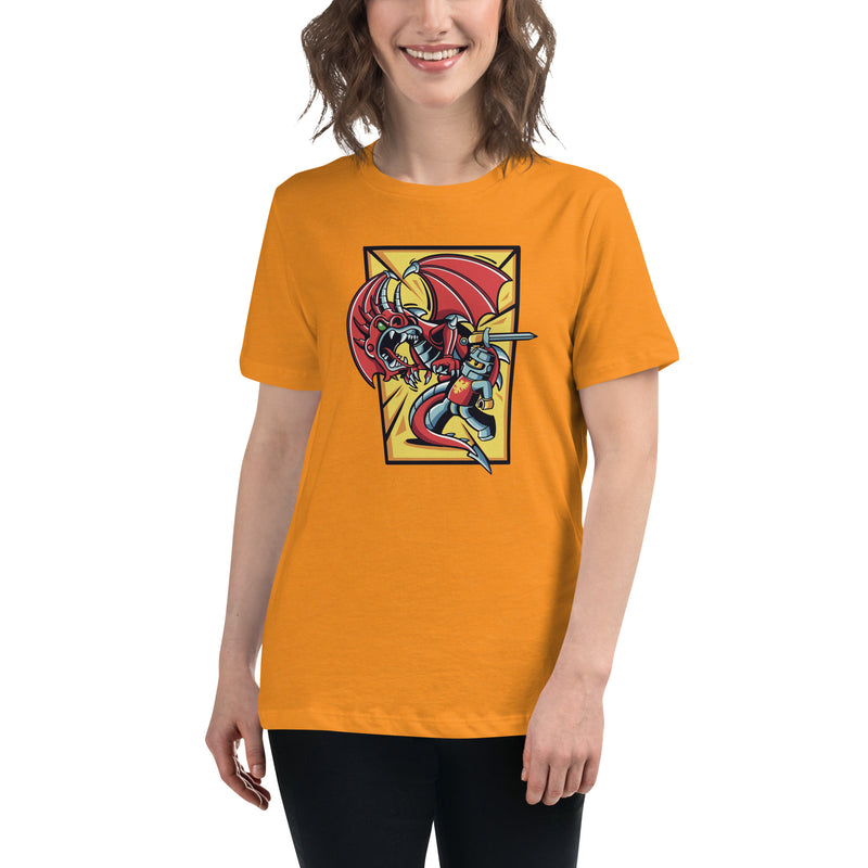 Bricks And Dragons v2 Minifigure Women's Relaxed T-Shirt