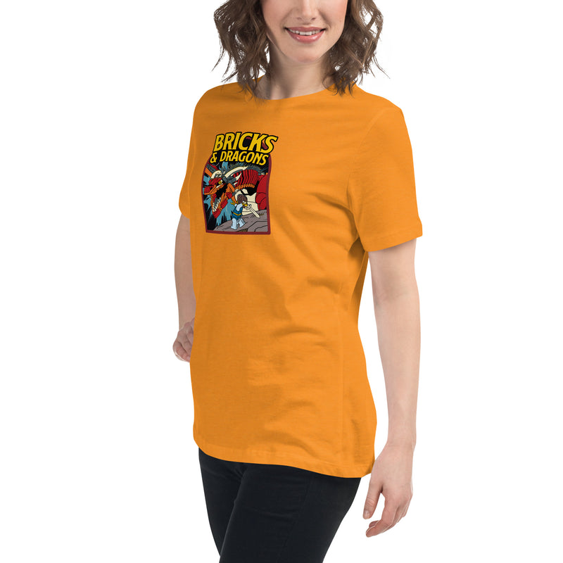 Bricks And Dragons Minifigure Women's Relaxed T-Shirt