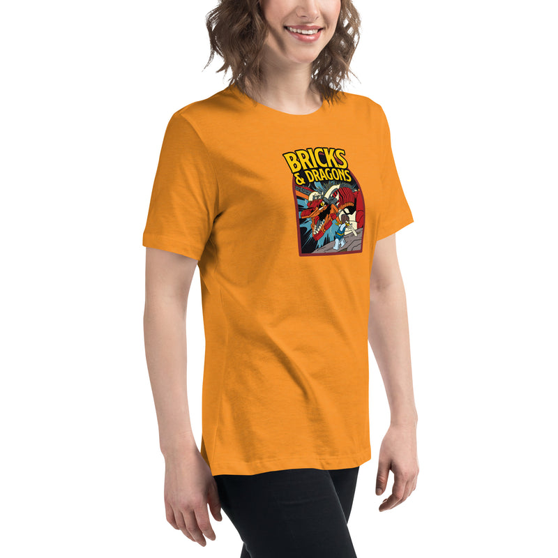 Bricks And Dragons Minifigure Women's Relaxed T-Shirt