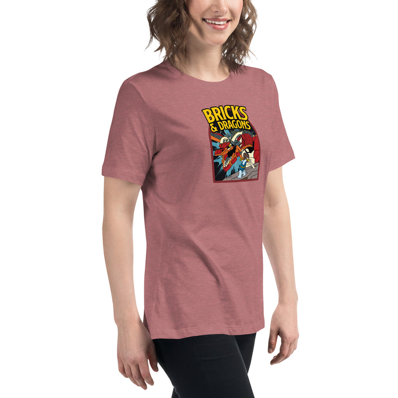 Bricks And Dragons Minifigure Women's Relaxed T-Shirt