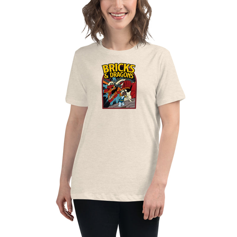 Bricks And Dragons Minifigure Women's Relaxed T-Shirt