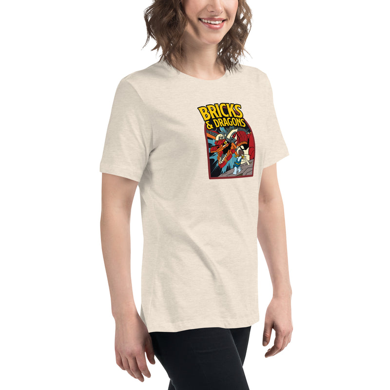 Bricks And Dragons Minifigure Women's Relaxed T-Shirt