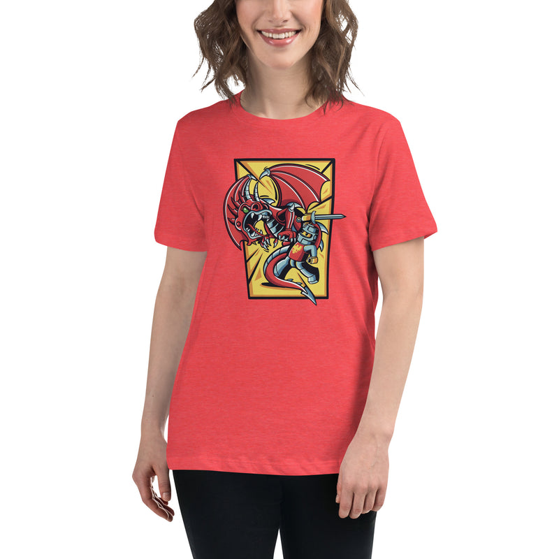 Bricks And Dragons v2 Minifigure Women's Relaxed T-Shirt