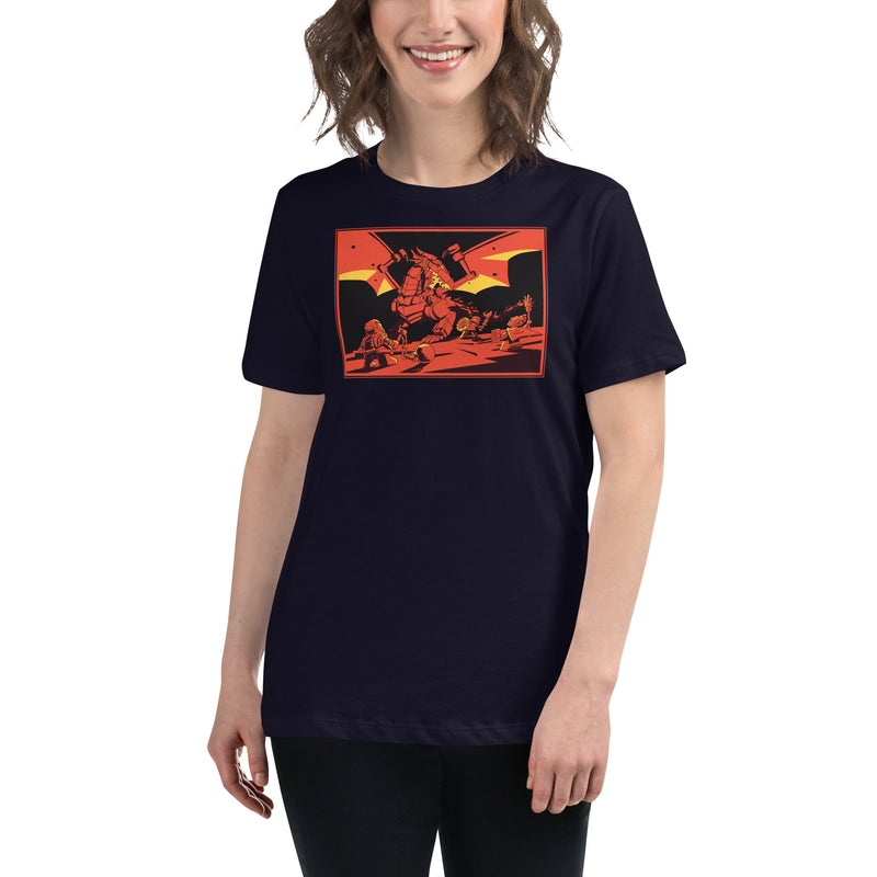 Bricks And Dragons Warrior Mage Minifigure Women's Relaxed T-Shirt
