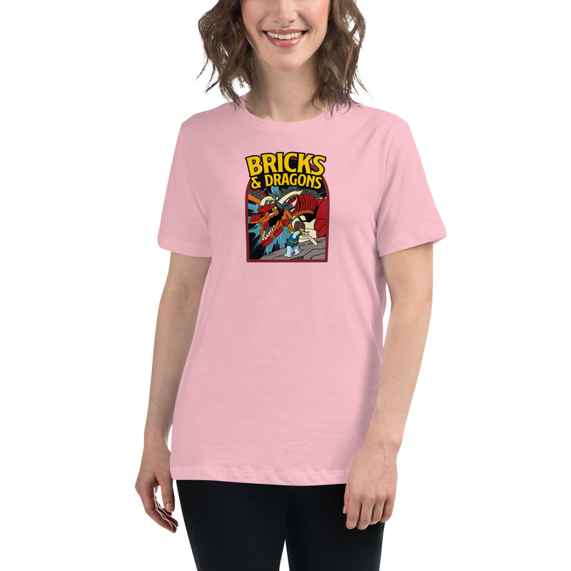 Bricks And Dragons Minifigure Women's Relaxed T-Shirt