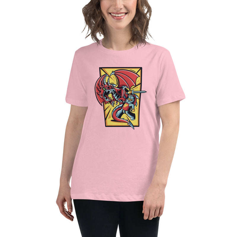 Bricks And Dragons v2 Minifigure Women's Relaxed T-Shirt