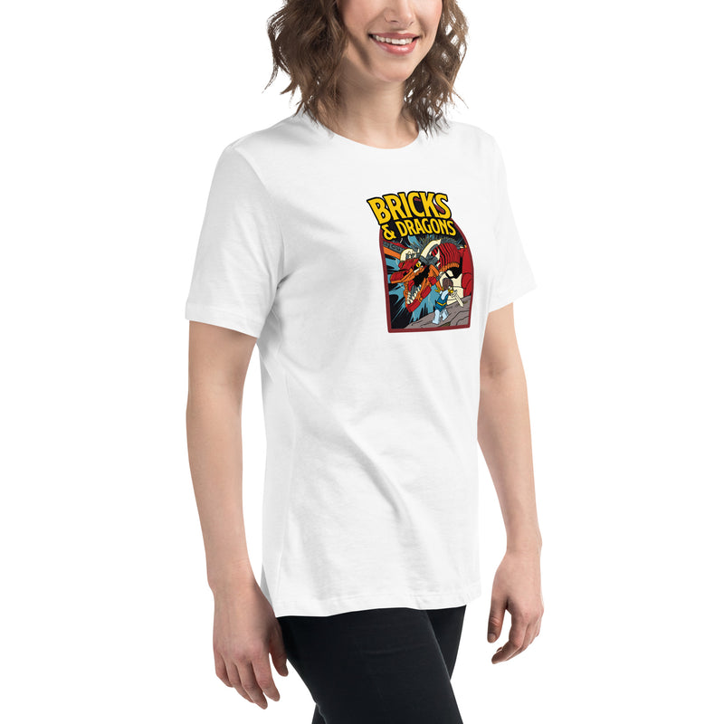 Bricks And Dragons Minifigure Women's Relaxed T-Shirt