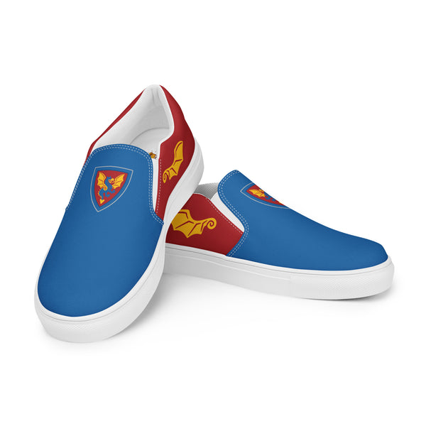 Vintage Castle Dragon 2 Shield Women’s slip-on canvas shoes