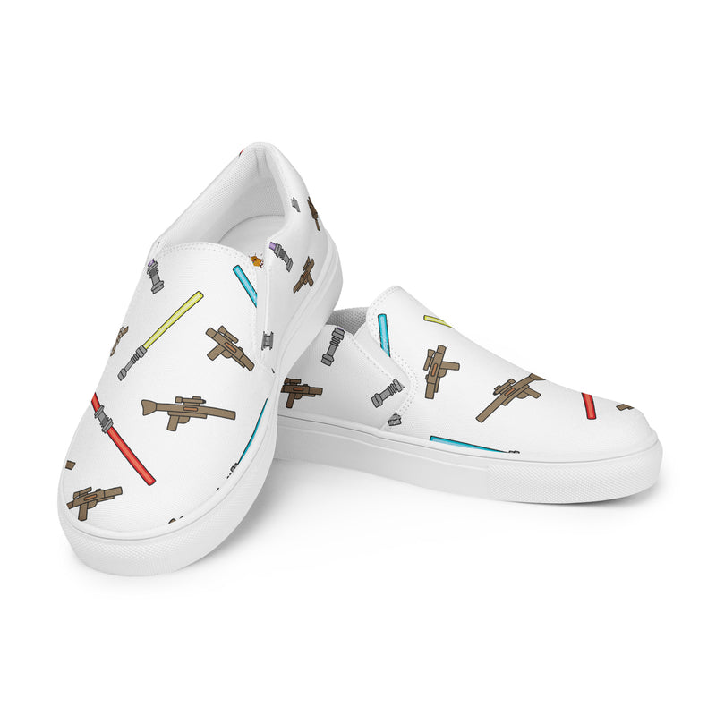 Blaster Weapon Women’s slip-on canvas shoes