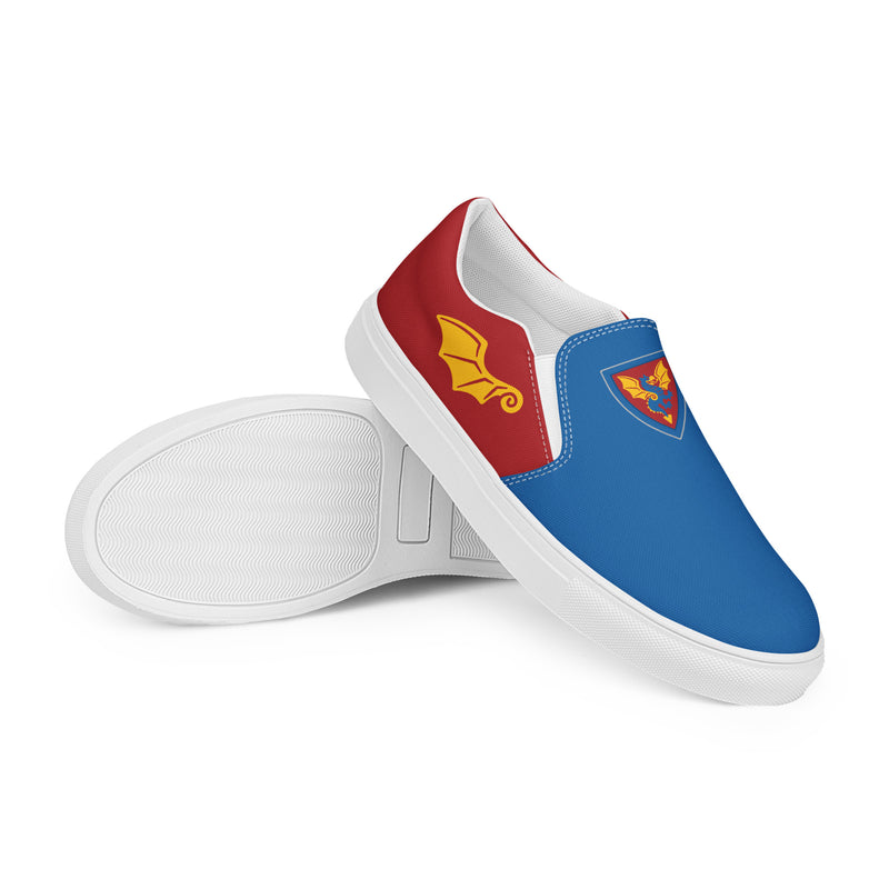 Vintage Castle Dragon 2 Shield Women’s slip-on canvas shoes