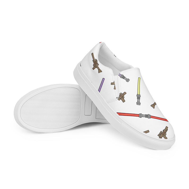 Blaster Weapon Women’s slip-on canvas shoes